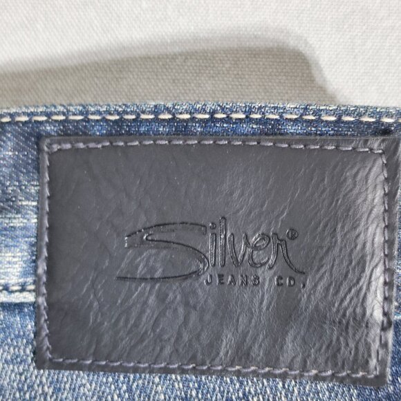 NWT Silver Jeans men's size W38/L36 indigo blue Zac relaxed fit straight leg - Picture 5 of 14